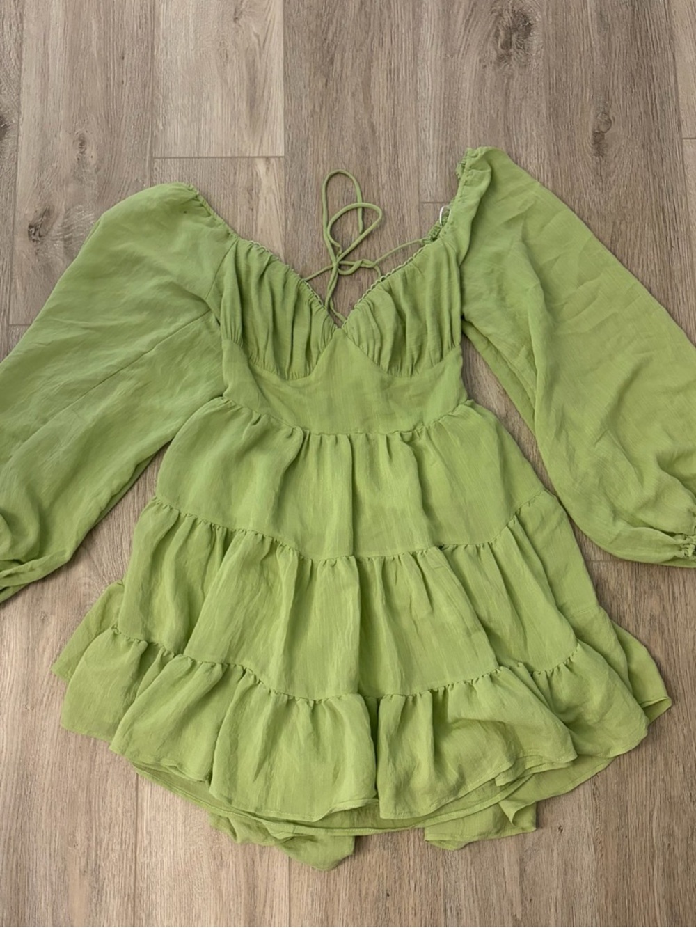 Princess Polly Sage Dress - Picture 4 of 9